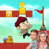 Adventurous Boy Run with Diana and Roma